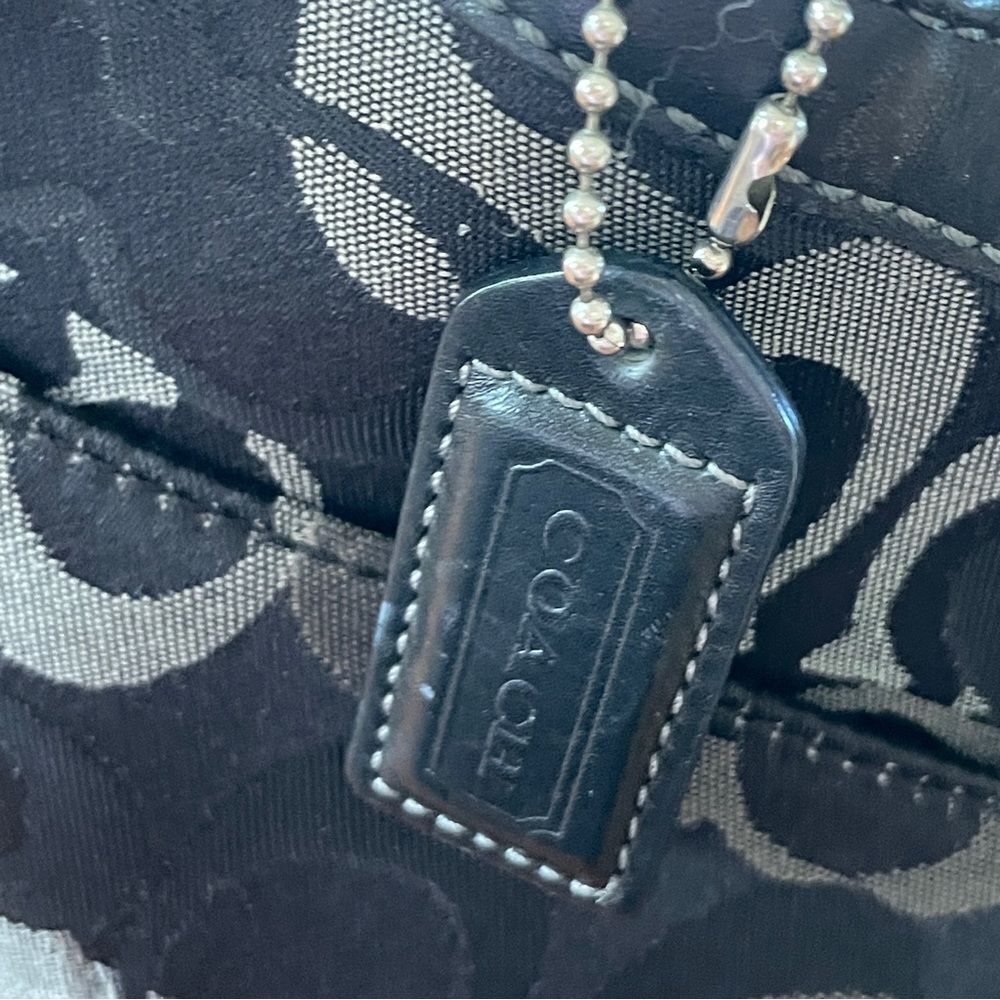 Coach Black & Charcoal Signature Jacquard Baby Tote - Picture 12 of 16